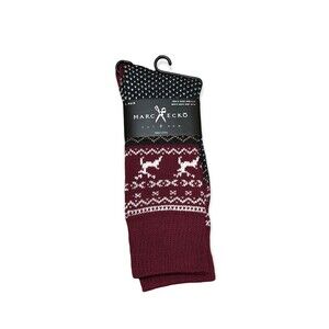 Marc Ecko Cut & Sew Men's Crew Socks Multi Colored Reindeer